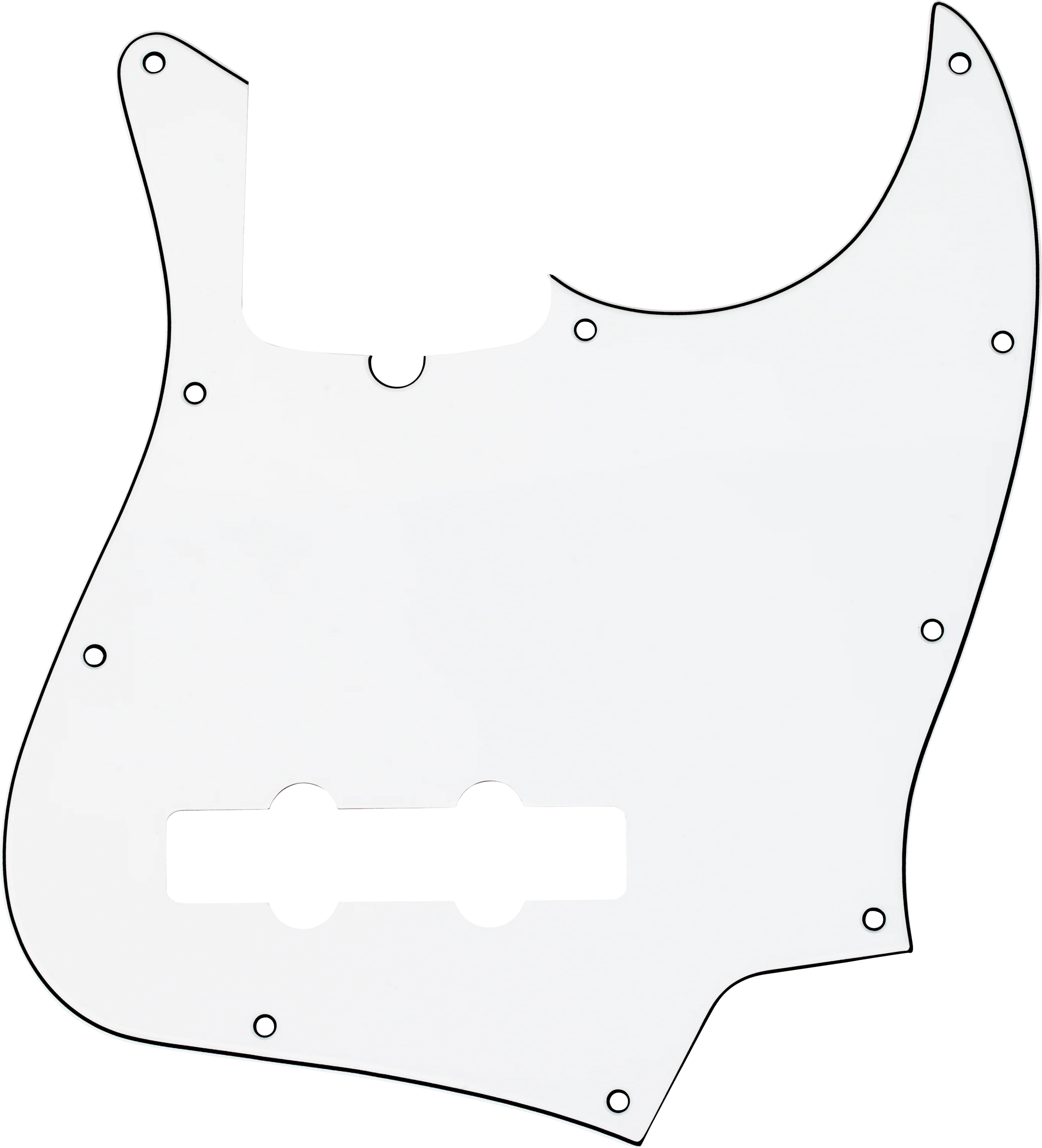 10-Hole Contemporary Jazz Bass Pickguards