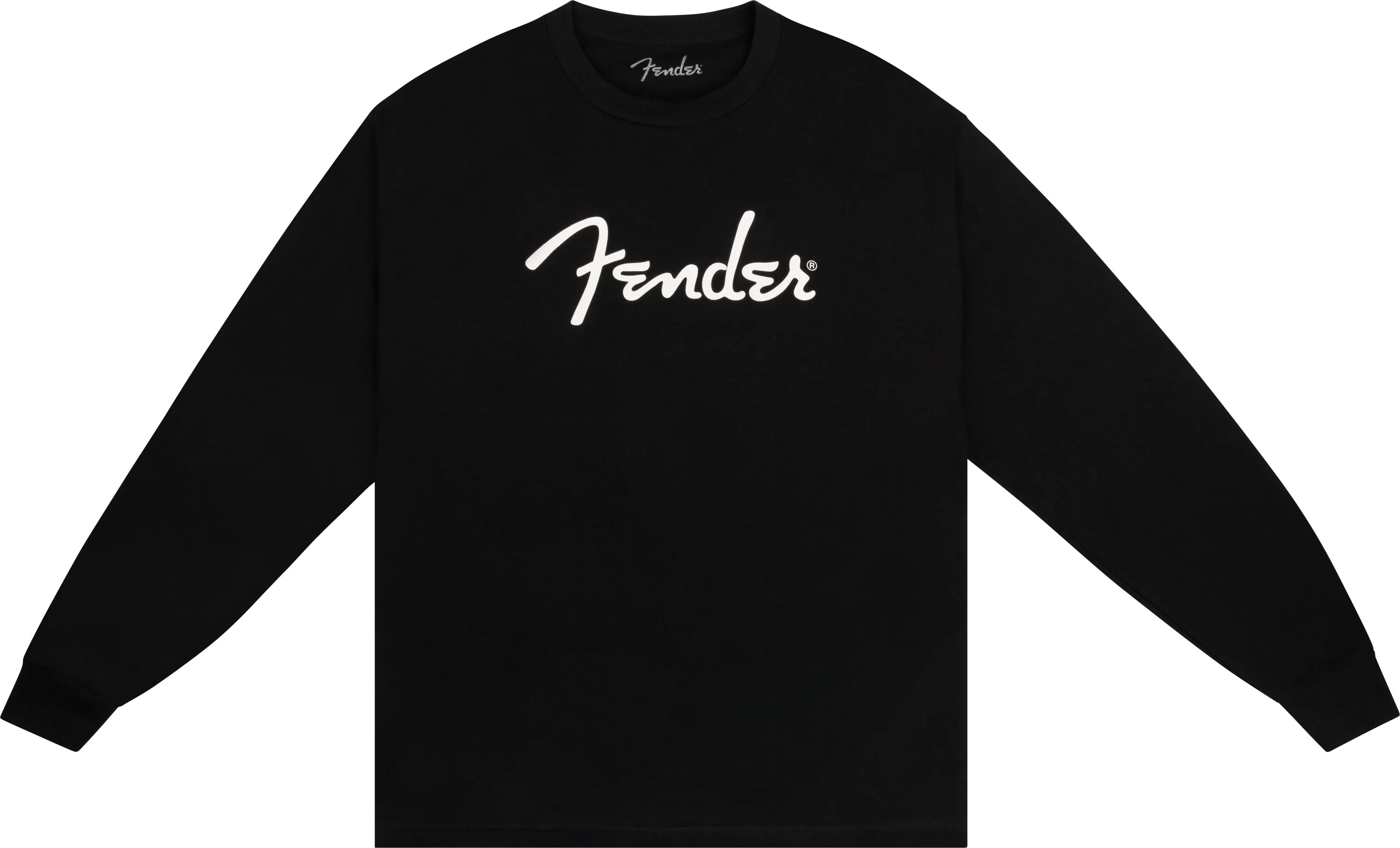 Fender® Spaghetti Logo Long-Sleeve T-shirt, Black - Image 5