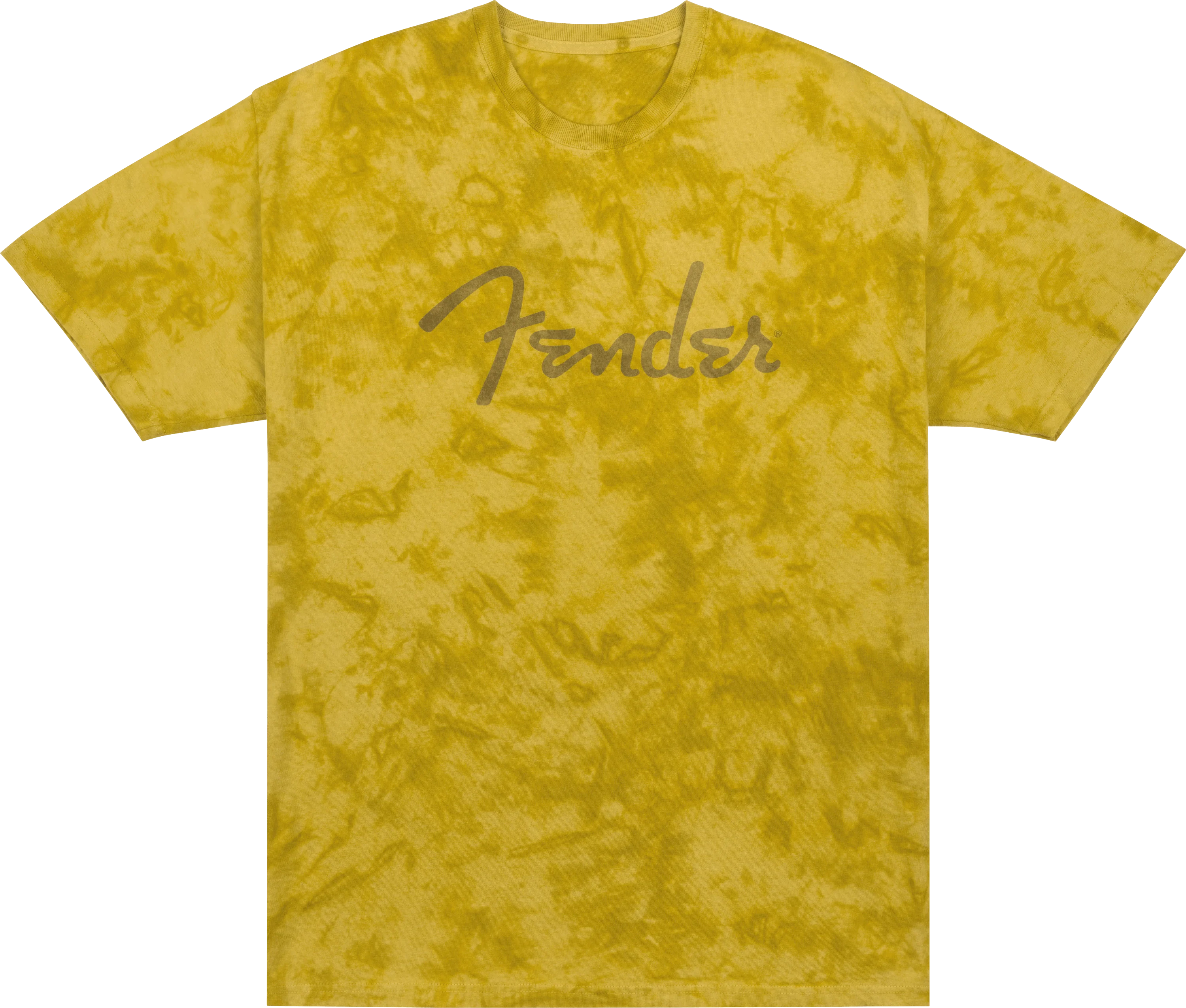 Fender® Spaghetti Logo Tie-Dye T-Shirt, Mustard - Image 6