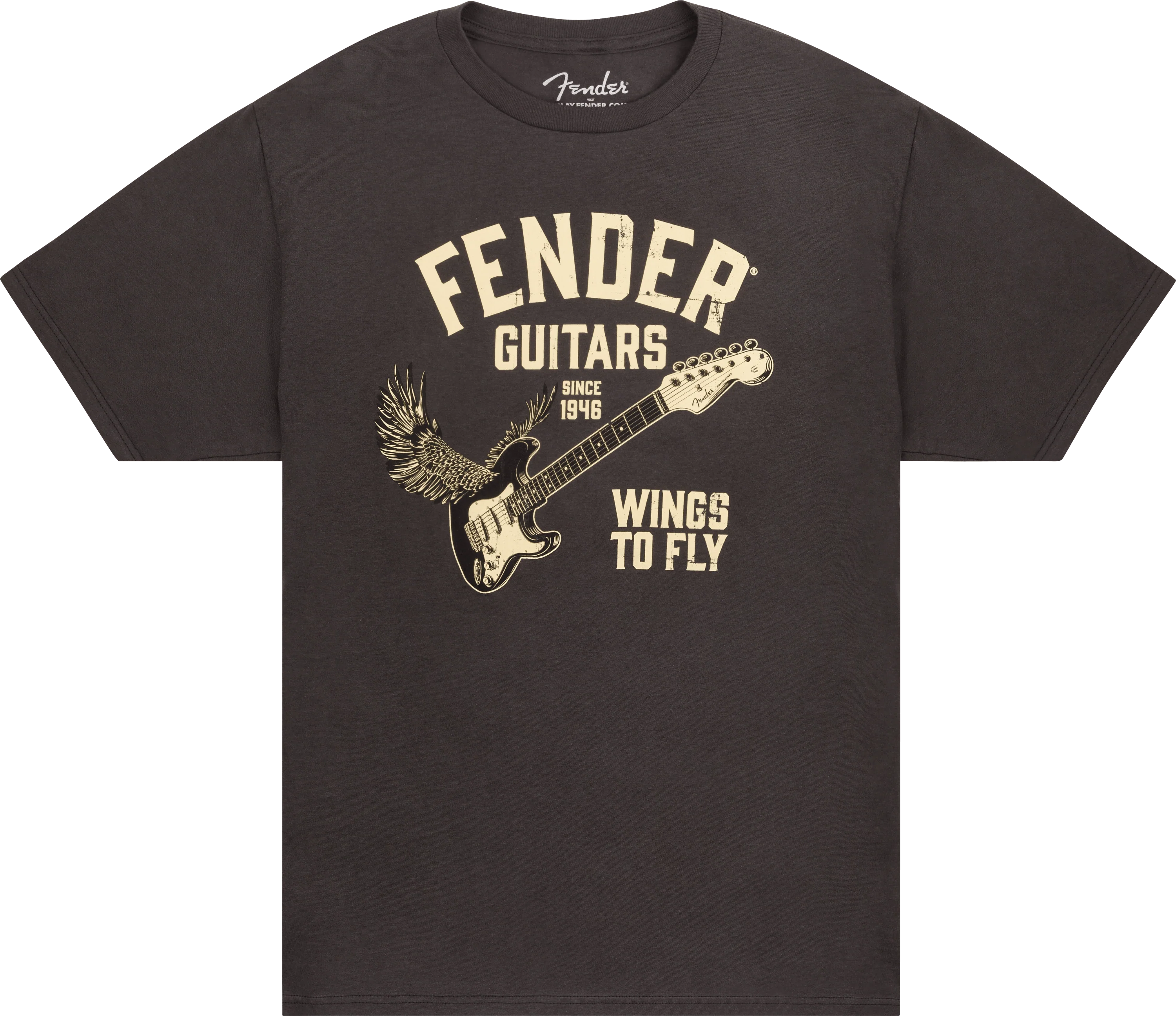 Fender® Wings To Fly T-Shirt, Vintage Black - Image 5