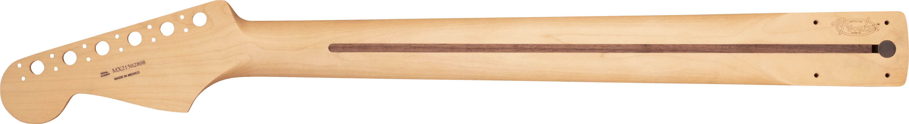 Player Series Stratocaster® Neck w/Block Inlays, 22 Medium Jumbo Frets, Pau Ferro - Image 2