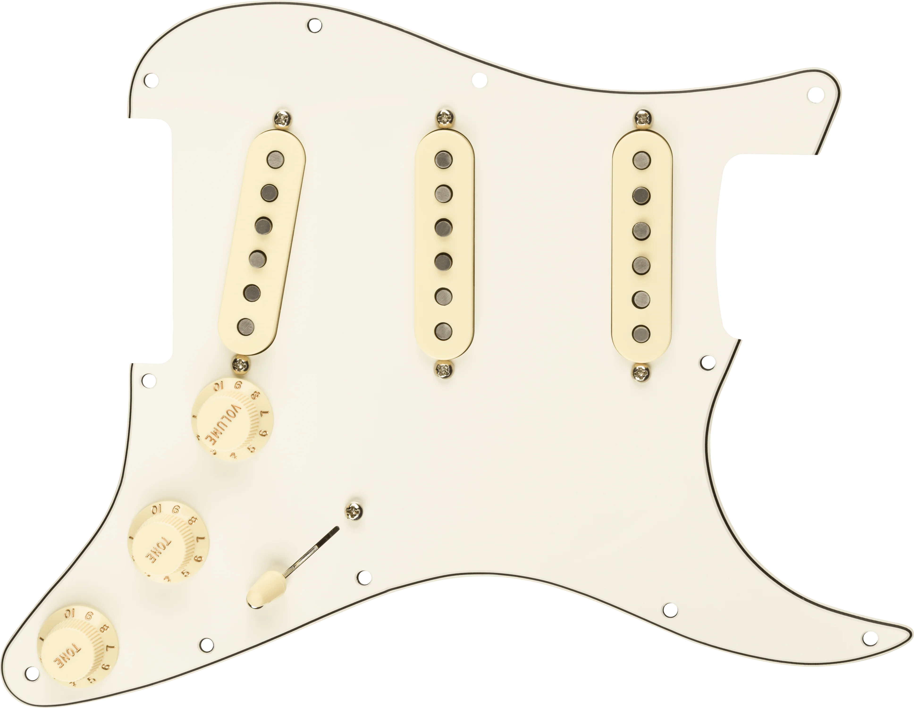 Pre-Wired Strat® Pickguard, Custom Shop Fat 50's SSS - Image 4