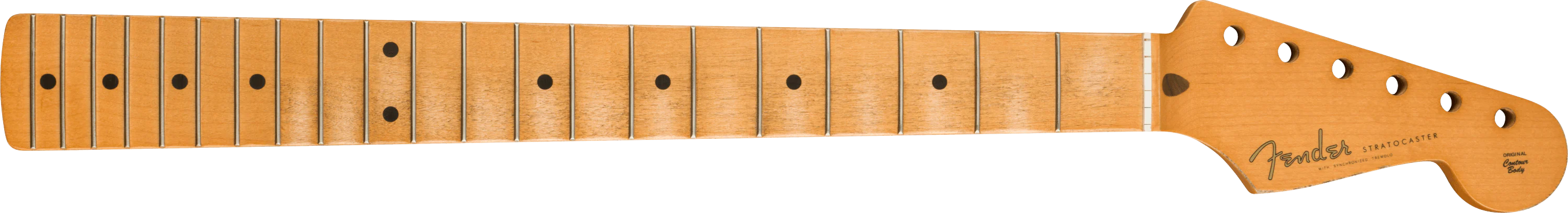 Road Worn® 50's Stratocaster® Neck, 21 Vintage Tall Frets, Maple, Soft V