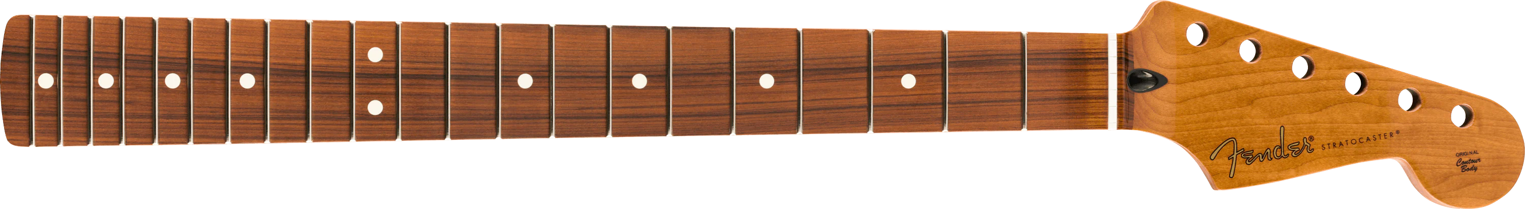 Roasted Maple Stratocaster Neck, 21 Narrow Tall Frets, 9.5", C Shape - Image 3