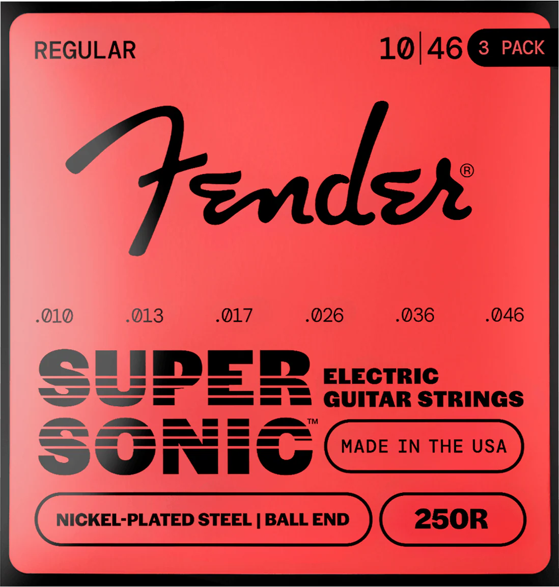 SuperSonic™ 250 Nickel-Plated Steel Guitar Strings (3-Pack) - Image 3